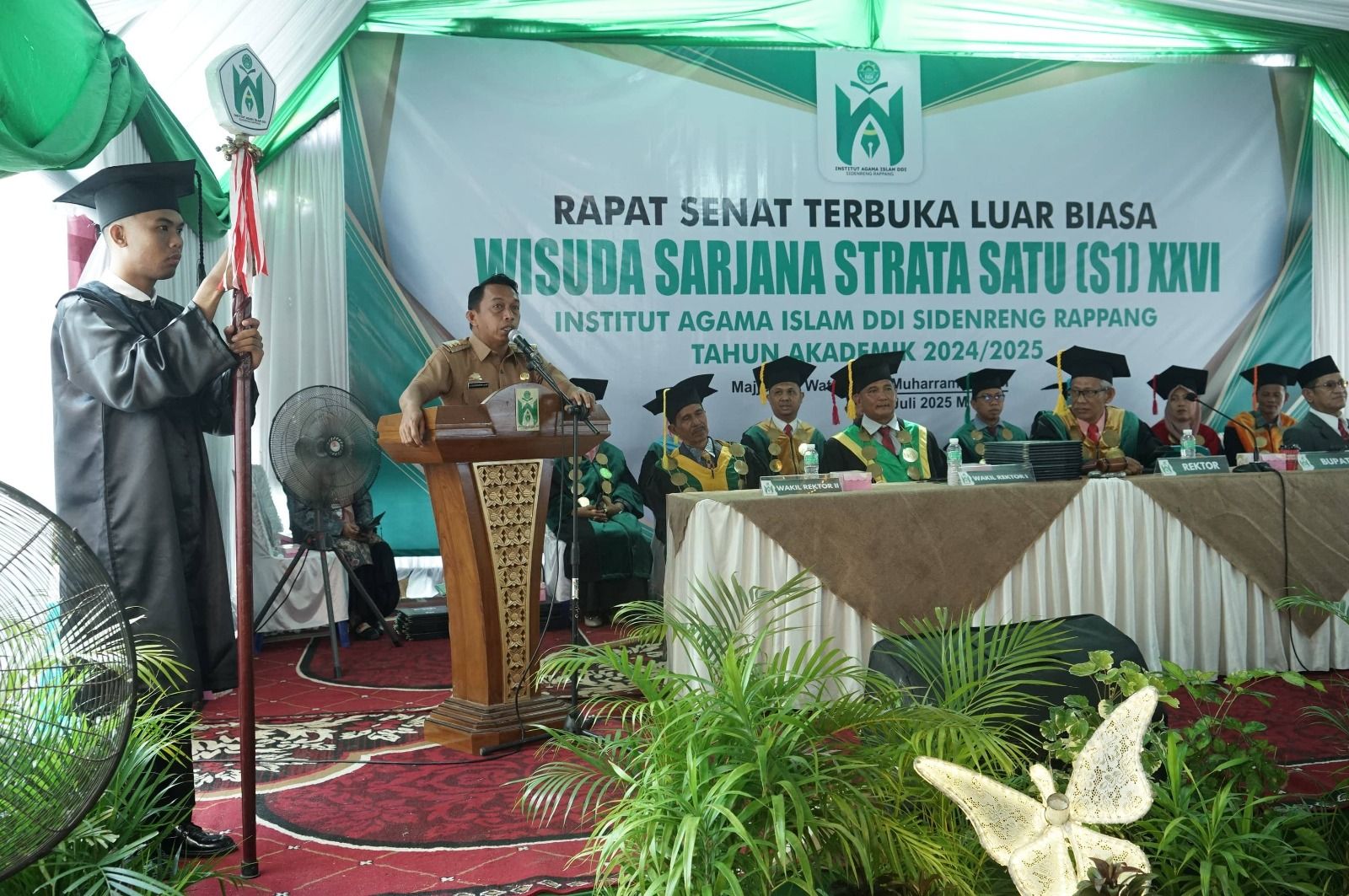 IAI DDI Sidrap Cetak 72 Lulusan Baru, Bupati Sampaikan Pesan Inspiratif