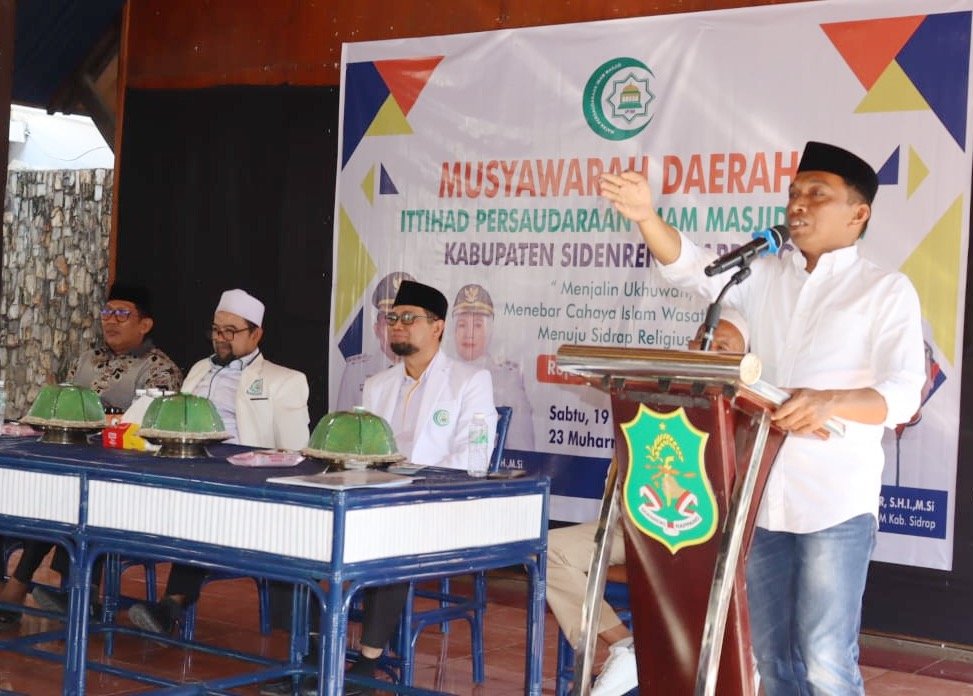 Bupati Sidrap Buka Musda IPIM, Imbau Imam Masjid Aktif Sukseskan Sidrap Berkah