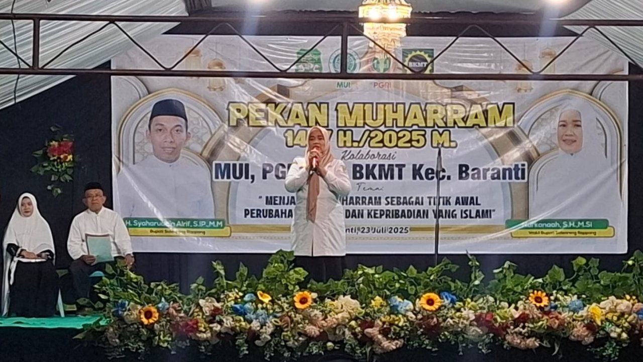 Pekan Muharram Baranti Dibuka, Wabup Sidrap Apresiasi Sinergi Antarlembaga