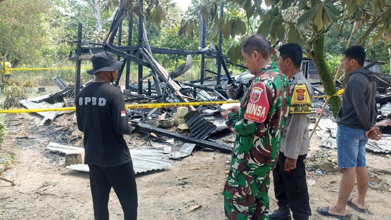 Kebakaran Hanguskan Rumah di Dusun Passetangeng, Satu Keluarga Mengungsi