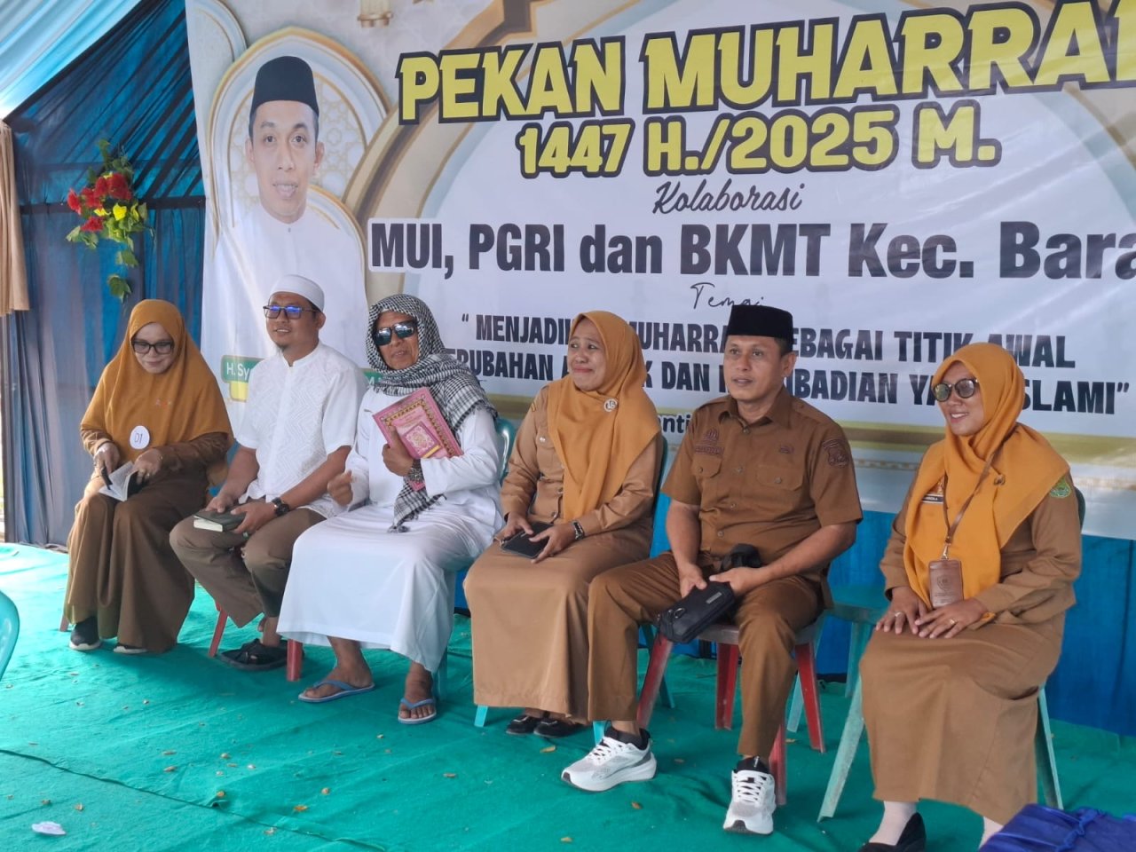 Meriahkan Pekan Muharram 1447 H, Pejabat Kecamatan dan Kepala Sekolah di Baranti Ikut Lomba Tadarus