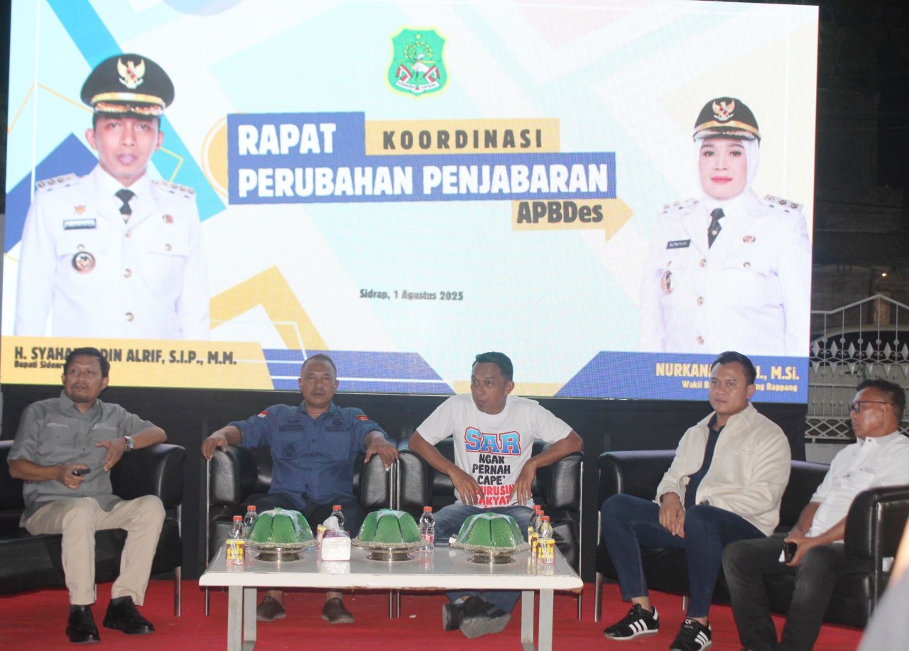 Fokus Kesejahteraan Masyarakat, Pesan Bupati Sidrap Saat Pimpin Rakor APBDes
