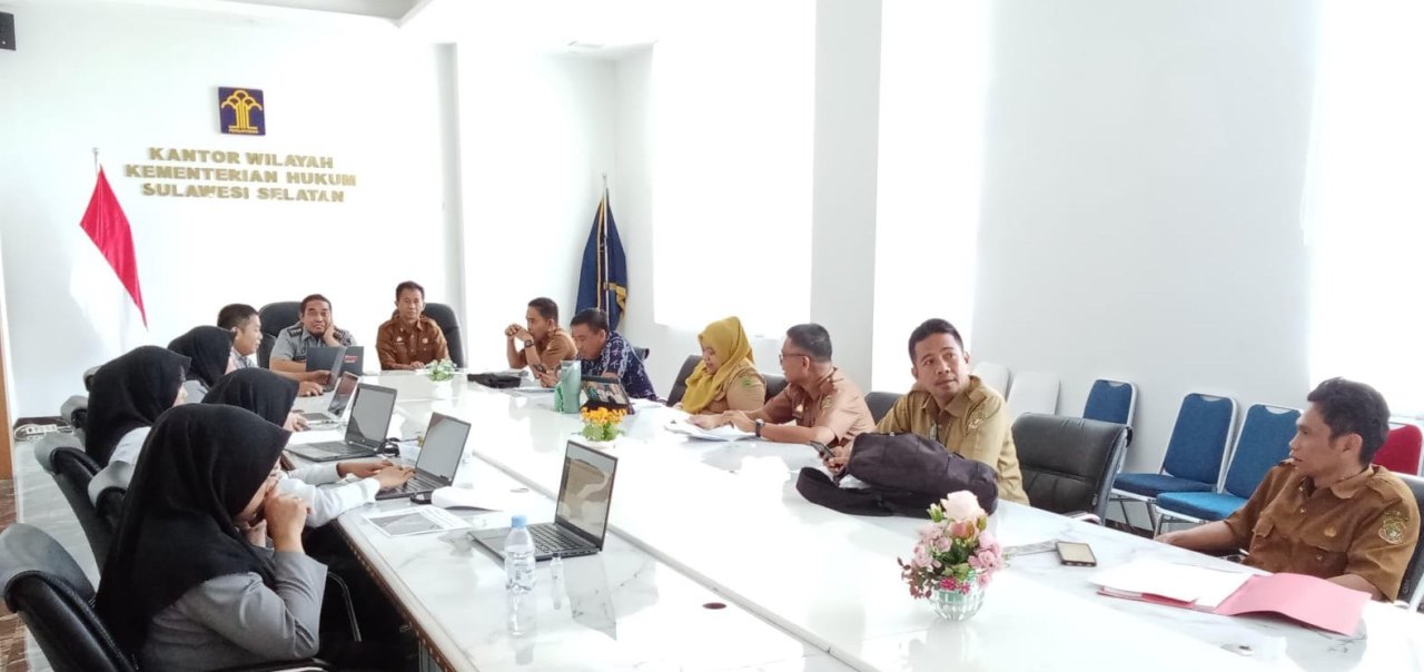 Pemkab Sidrap Harmonisasi Enam Rancangan Perbup di Kemenkumham Sulsel