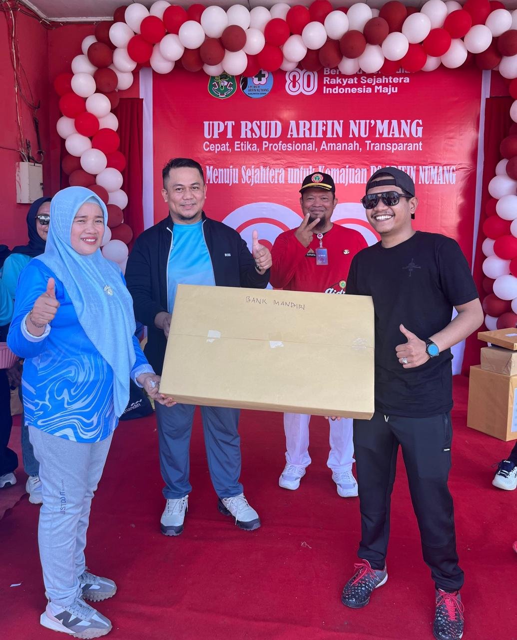 Wabup Nurkanaah Hadiri Semarak HUT ke-80 RI di RSUD Arifin Nu’mang