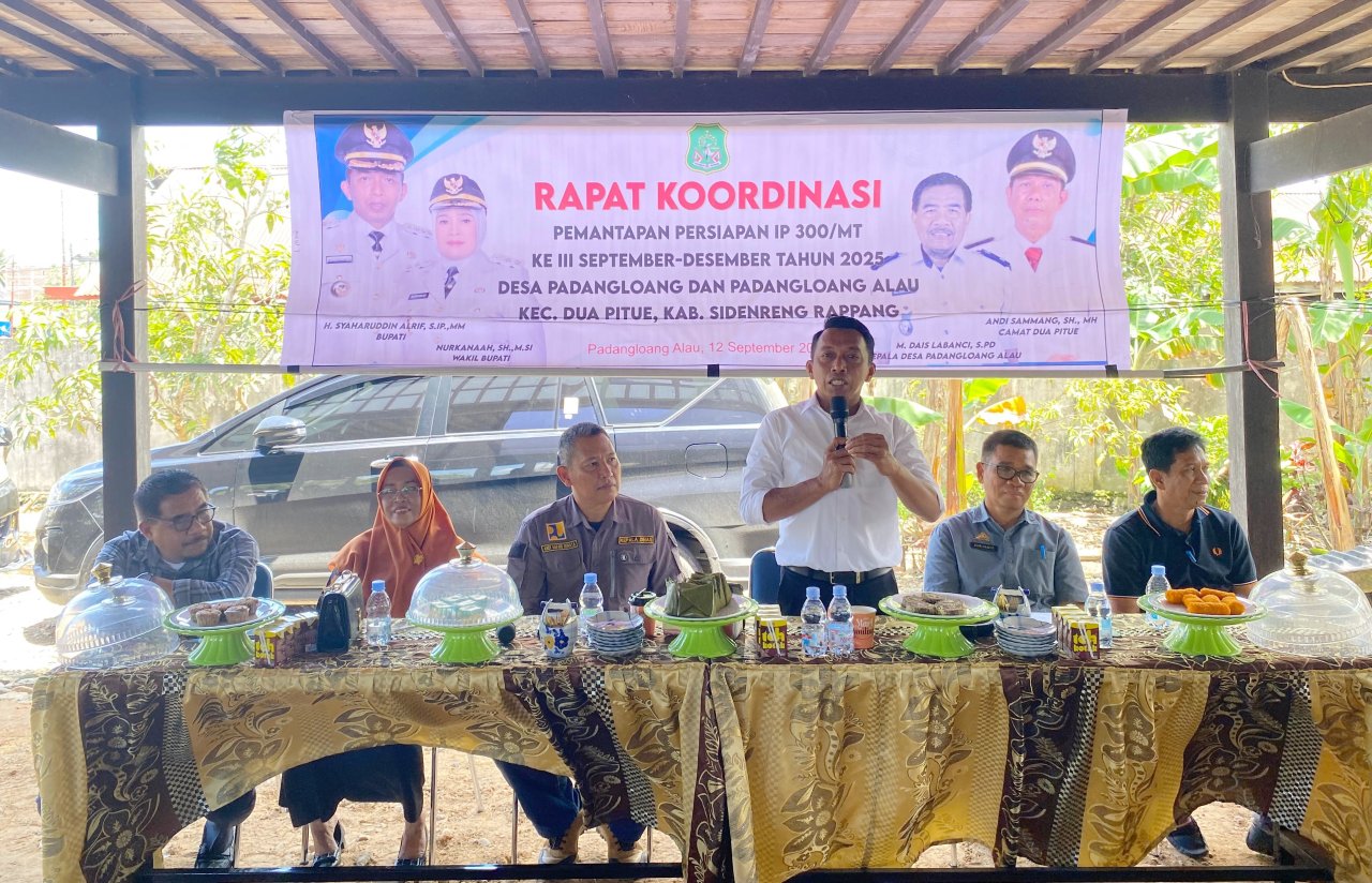 Kawal IP300, Bupati Sidrap Pimpin Rapat Koordinasi di Padangloang
