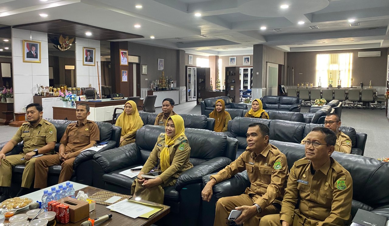 Wabup Sidrap Hadiri Pemeriksaan Kepatuhan Belanja Daerah via Zoom