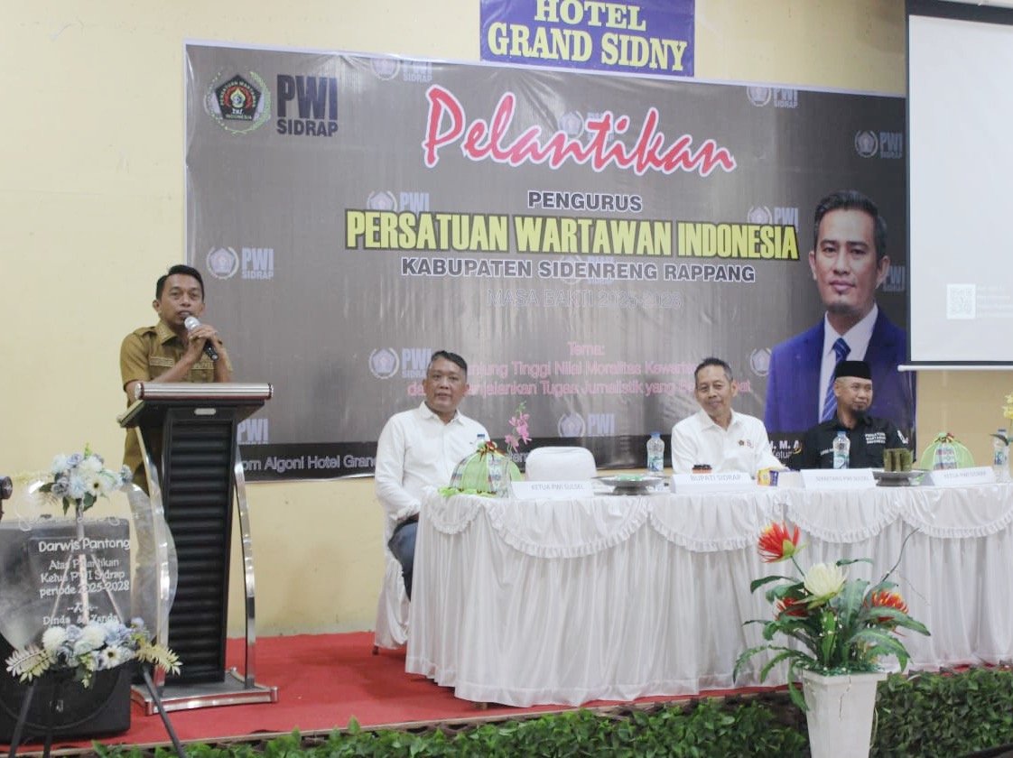 Bupati Syaharuddin Ajak PWI Sidrap Bersinergi Bangun Daerah