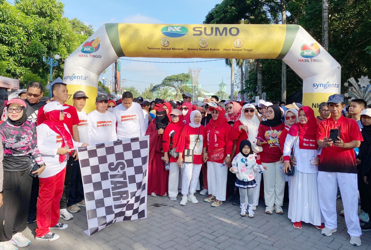 Bupati Wabup Hadiri Jalan Santai KPK Sidrap