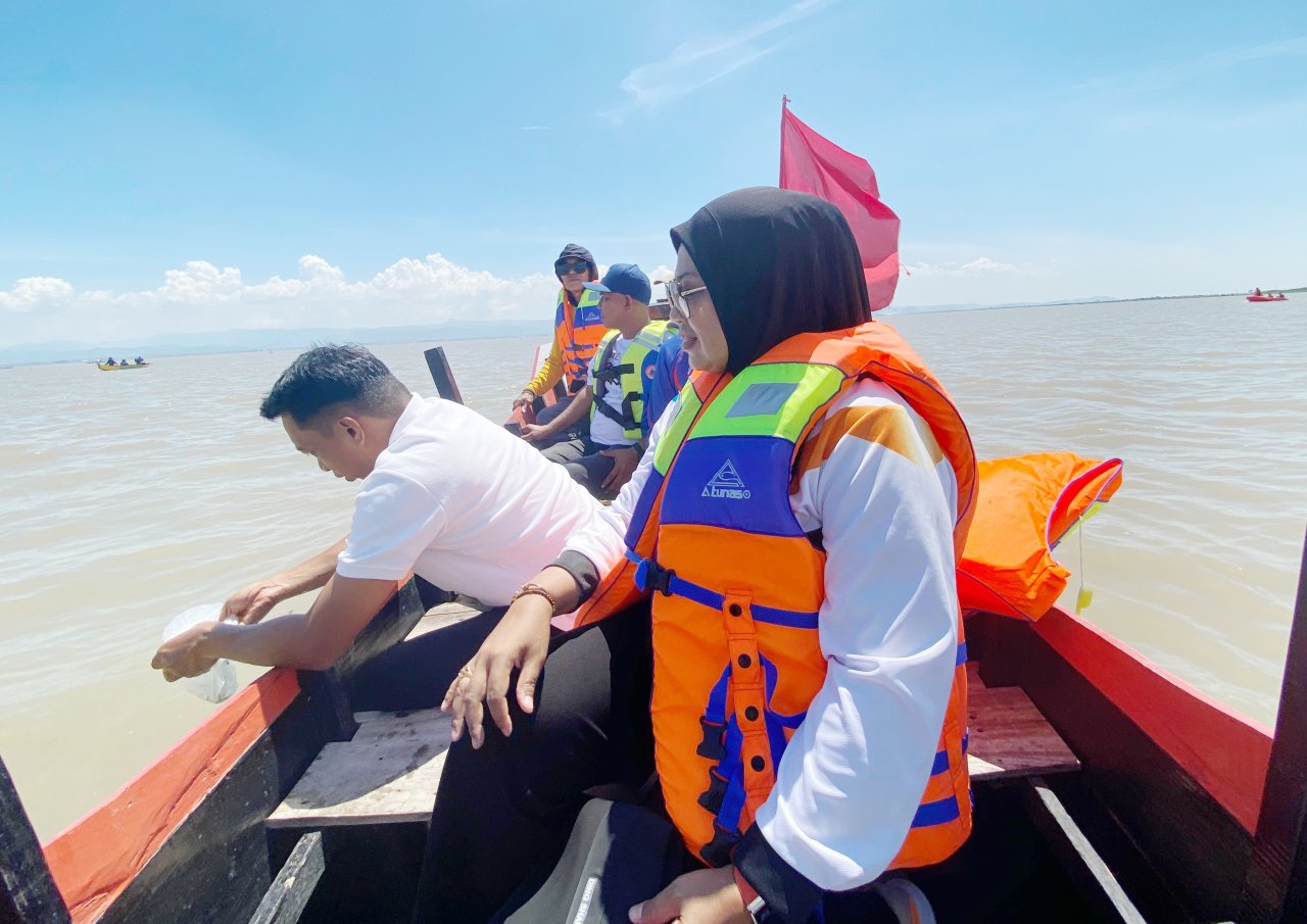 20 Ribu Benih Ikan Dilepas Saat Festival Danau Sidenreng 2025
