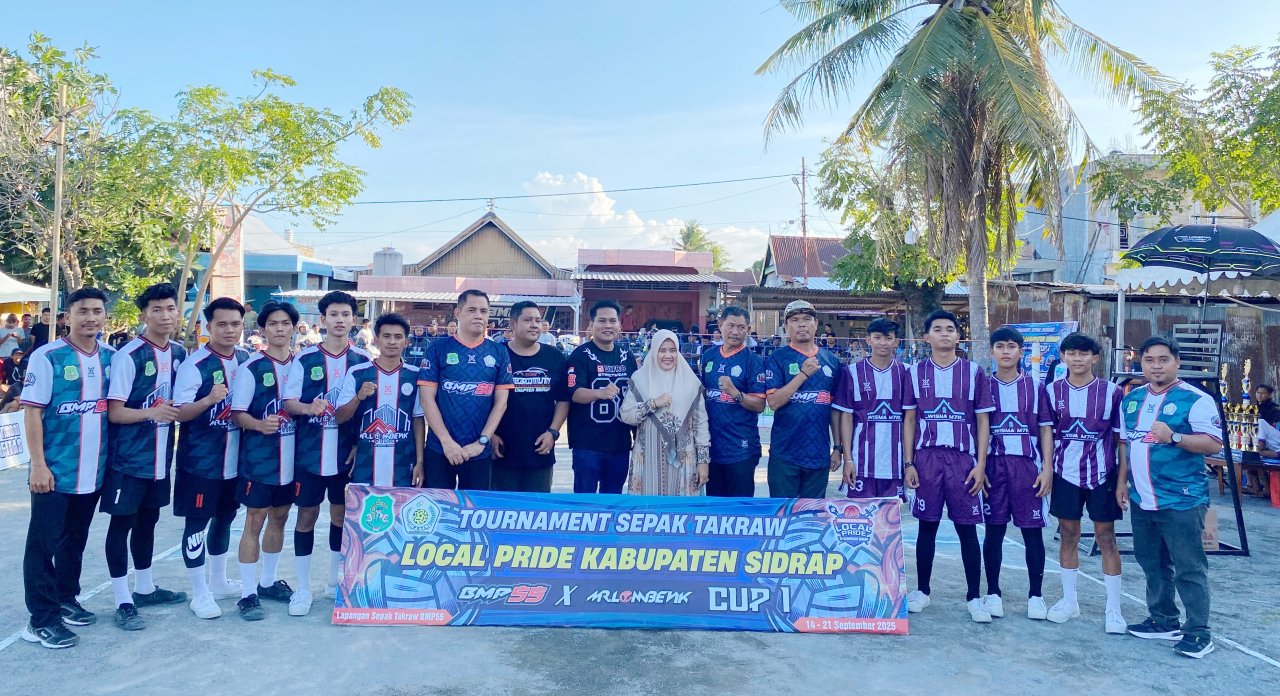 Turnamen Sepak Takraw Local Pride di Sidrap Selesai, Ini Daftar Juara