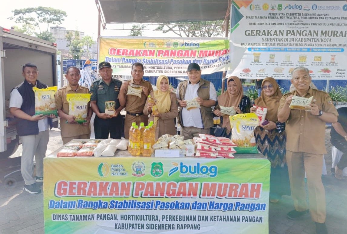 Stabilisasi Harga dan Inflasi, Sidrap Gelar Gerakan Pangan Murah di Pengujung September