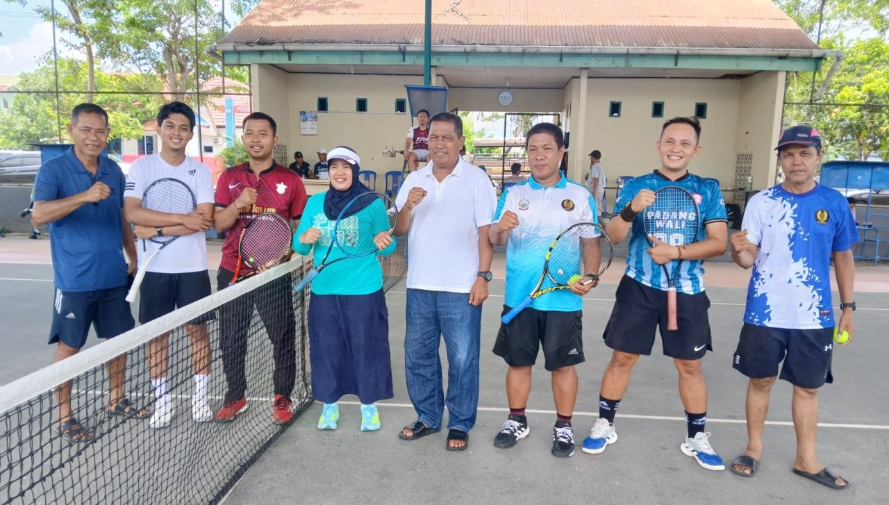 Wabup Sidrap Pantau Seleksi Porsenijar Cabang Tenis Lapangan