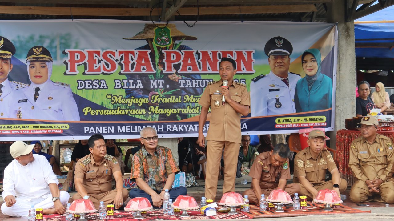 Pesta Panen di Bila Riawa, Bupati Syaharuddin Ajak Warga Bersyukur