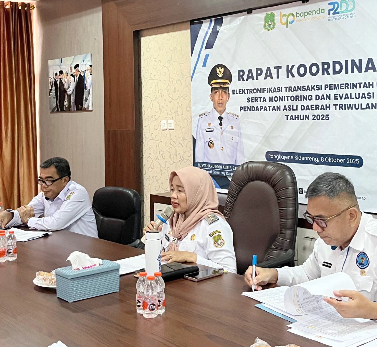 Sidrap Terus Perkuat Transaksi Nontunai, Wabup Pimpin Rapat ETPD dan Percepatan PAD
