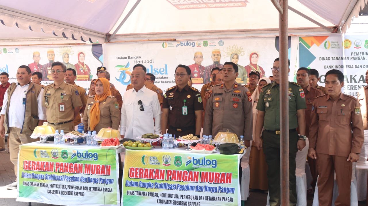 GPM Serentak HUT Sulsel, Pemkab Sidrap Hadirkan Pangan Murah untuk Warga