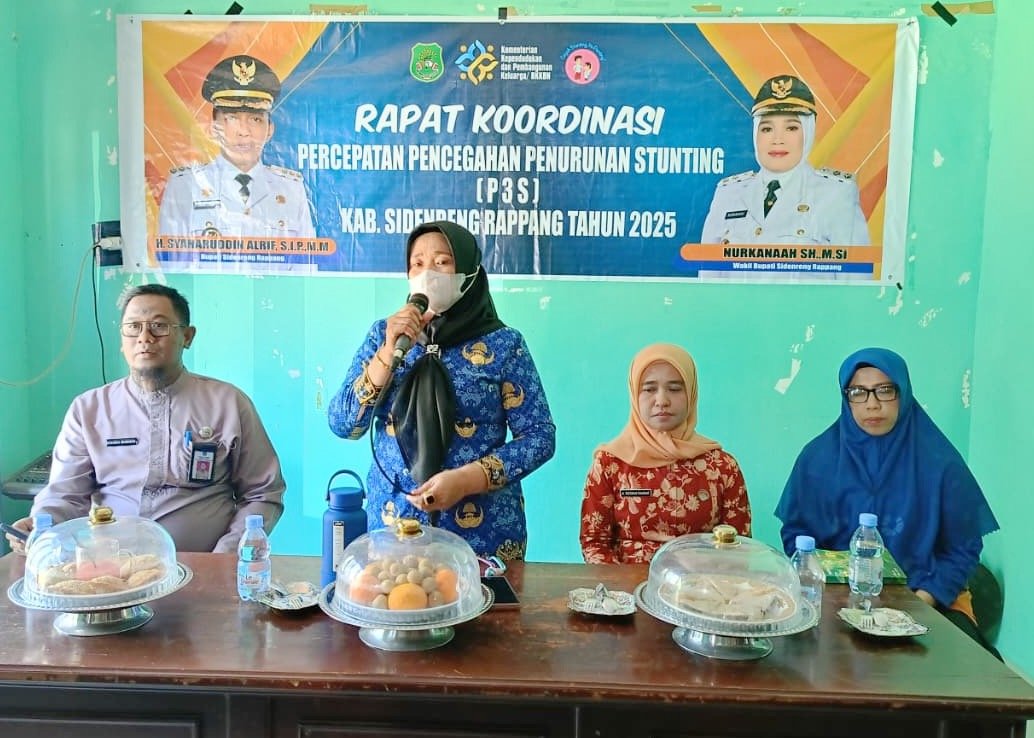 Wakil Bupati Sidrap Pimpin Rakor, Tekankan Sinergi dan Edukasi Dini untuk Percepat Penurunan Stunting