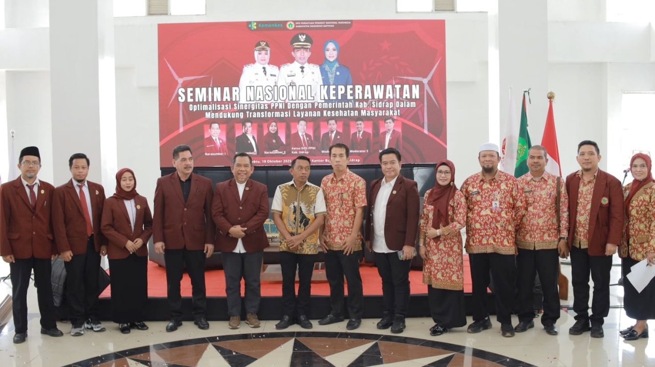 Bupati Sidrap Buka Seminar Keperawatan, Tekankan Sinergi Layanan Kesehatan