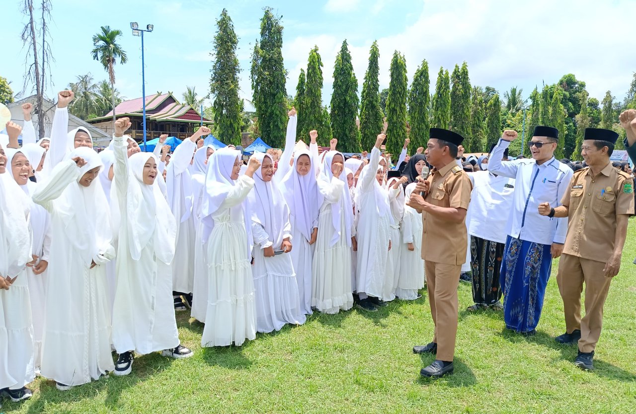 Dari Lapangan Lancirang, Semangat Santri Sidrap Menyala untuk Indonesia Maju
