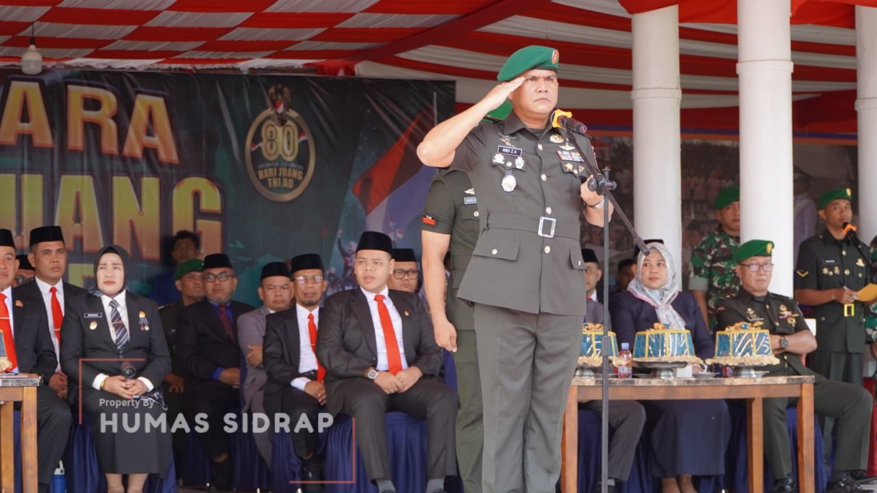 Pesan Jenderal Soedirman Menggema Saat Upacara Hari Juang TNI AD 2025 di Sidrap