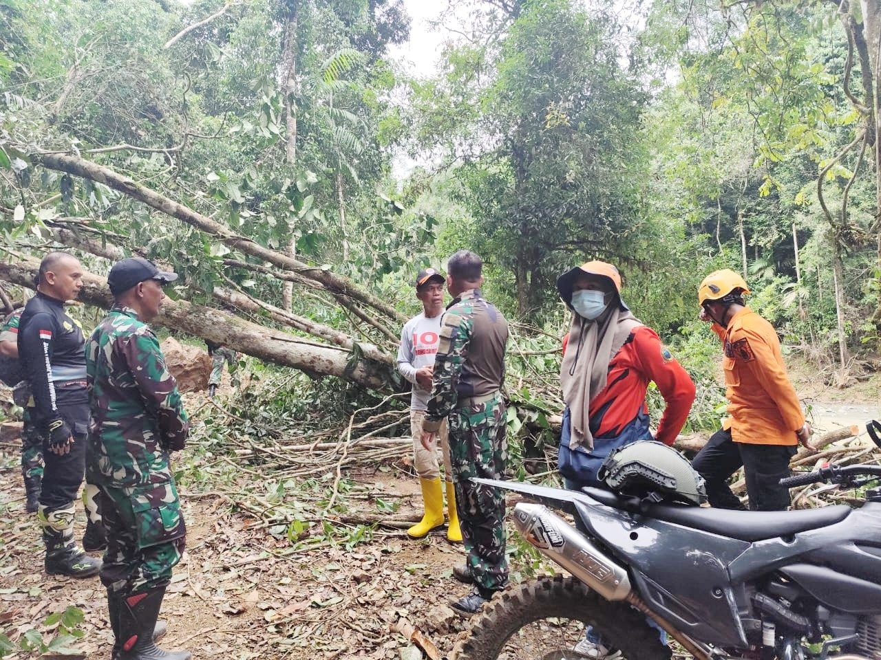 TRC BPBD Sidrap Tinjau Longsor di Leppangeng, 384 KK Terdampak