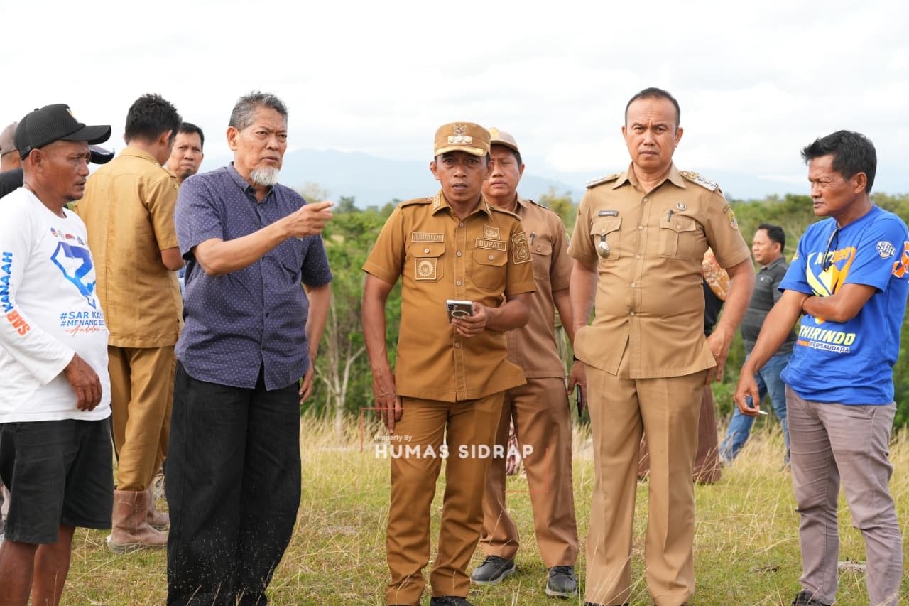 Bupati Sidrap Tinjau Pertanian dan Kawasan Transmigrasi di Pitu Riase