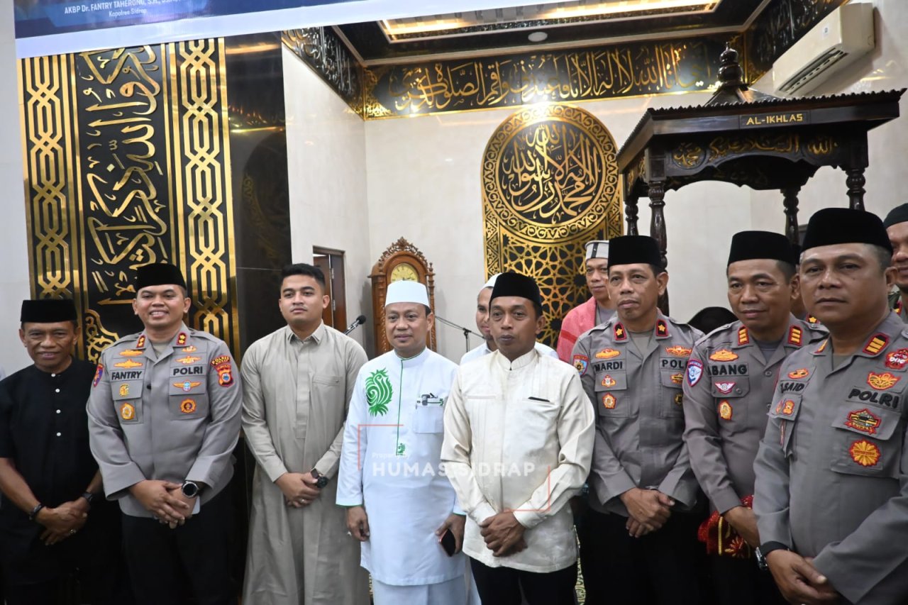 Subuh Keliling Polres Bersama Ustad Das'ad Latif, Bupati Sidrap Hadir