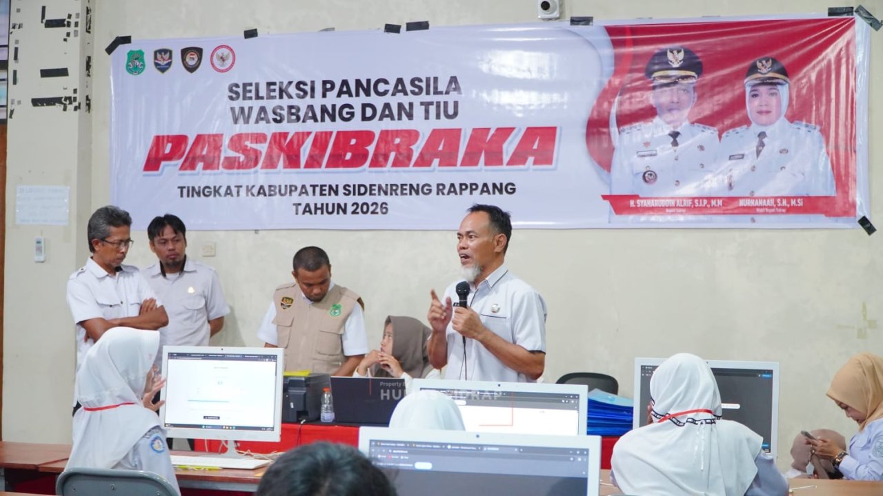 Rangkaian Seleksi Paskibraka Sidrap 2026 Dimulai, 86 Peserta Ikuti Tes
