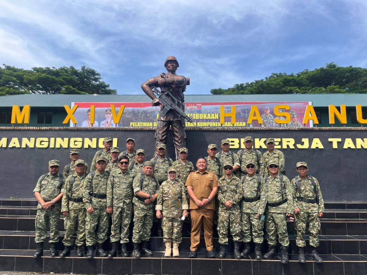 Wabup Nurkanaah Hadiri Pembukaan Latsarmil Komcad ASN 2026, Diikuti Kepala Desa se-Sidrap