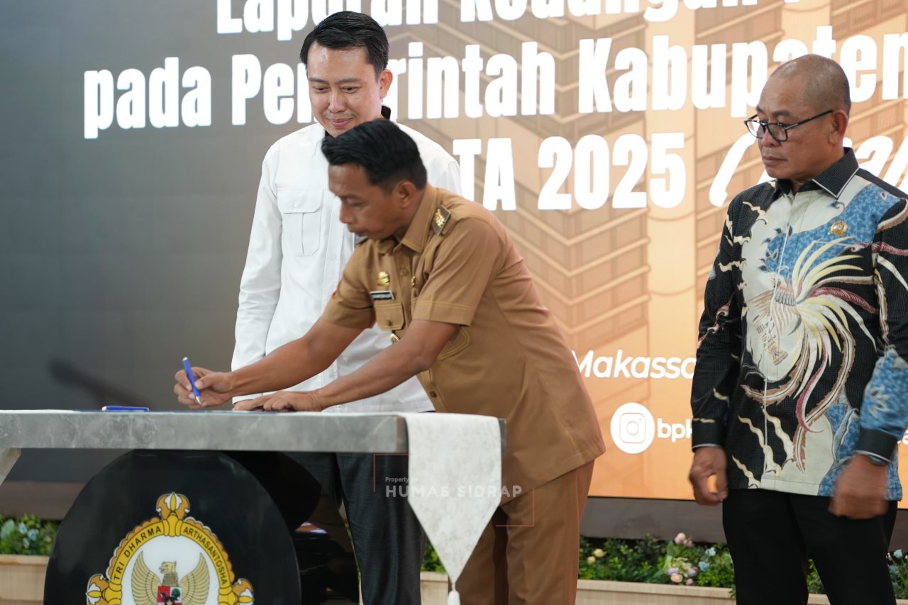Serahkan LKPD 2025 ke BPK Sulsel, Bupati Sidrap Didaulat Wakili Kepala Daerah Beri Sambutan