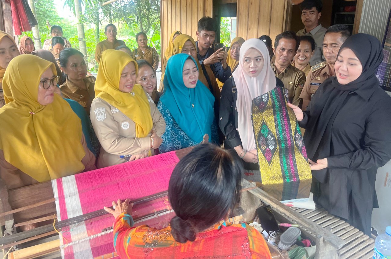 Wakil Gubernur Sulsel Dorong Eksistensi Tenun Lipa Sabbe Sidrap
