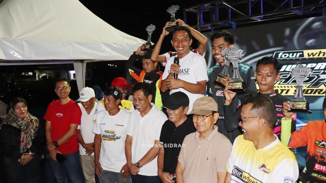 Tak Sekadar Balapan, Kejurprov Drag Race Jadi Stimulus Ekonomi Masyarakat Sidrap