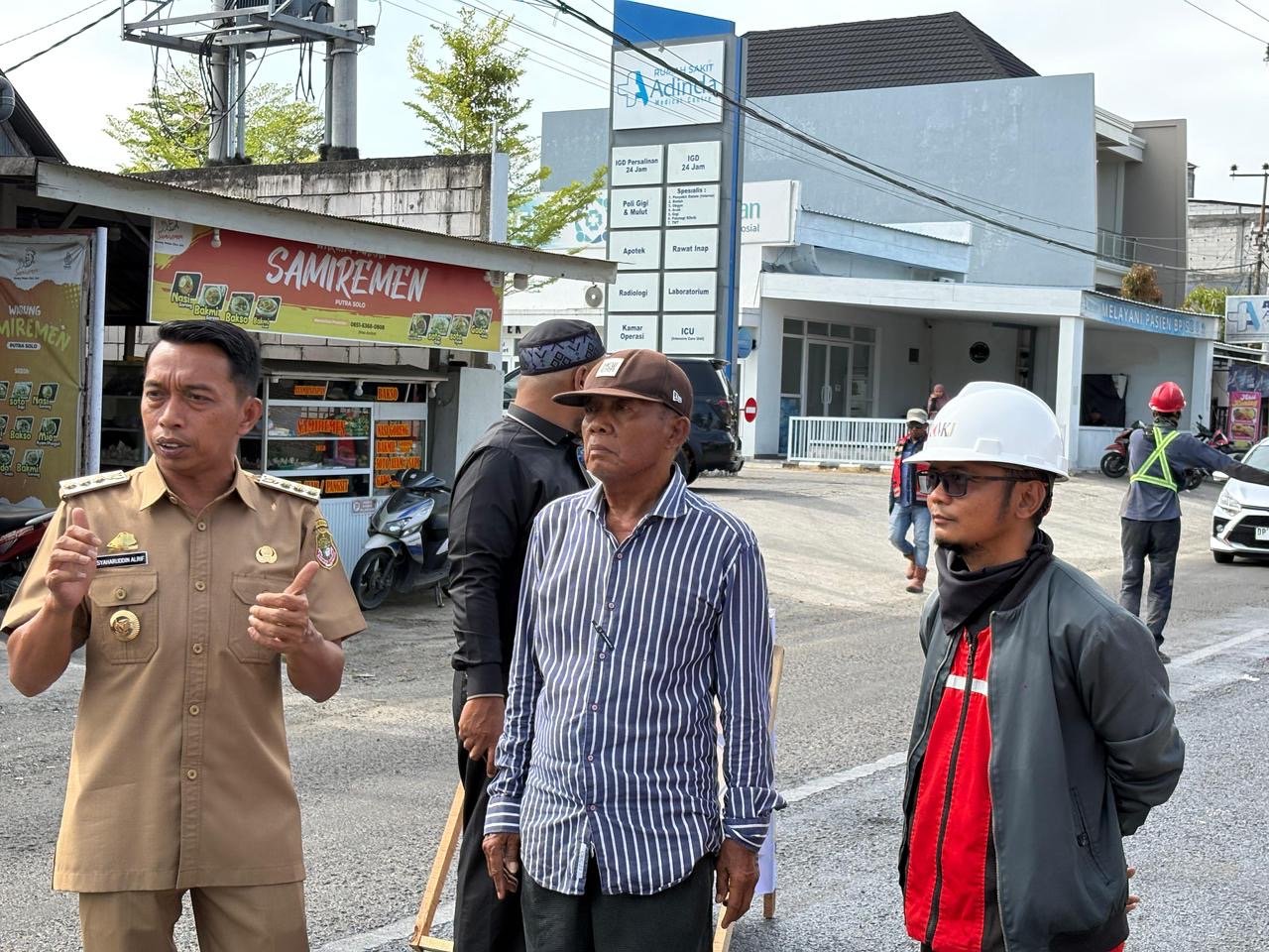 Bupati Sidrap Cek Proyek Jalan Provinsi, Sampaikan Terima Kasih kepada Gubernur dan Wagub
