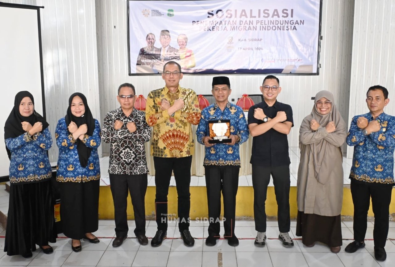 Gelar Sosialisasi, Pemkab Sidrap Edukasi Masyarakat Terkait Prosedur Tenaga Kerja Luar Negeri