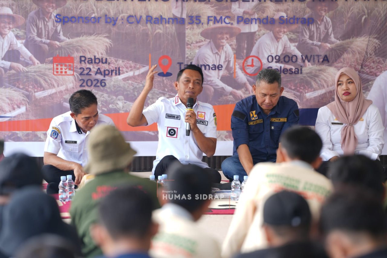 Bupati Syaharuddin Tegaskan Kesejahteraan Petani Prioritas Utama dalam Capaian 1 Juta Ton Gabah