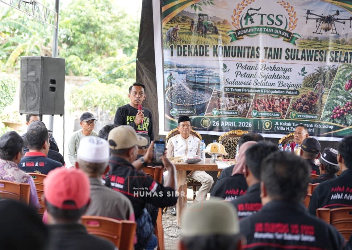 Satu Dekade KTSS, Bupati Sidrap Apresiasi Kekompakan Petani Tingkatkan Produktivitas