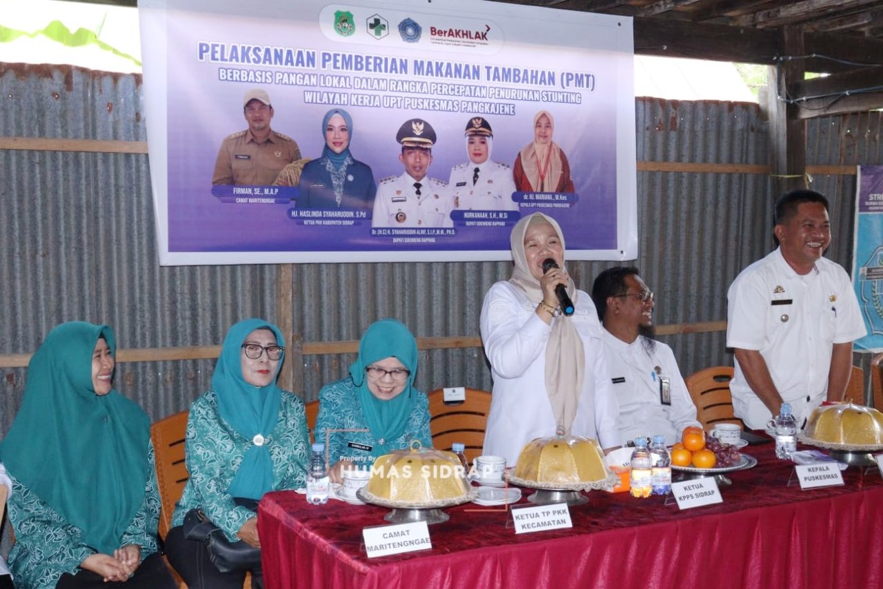 Bersama TP PKK, Pemkab Sidrap Intensifkan PMT Berbasis Pangan Lokal