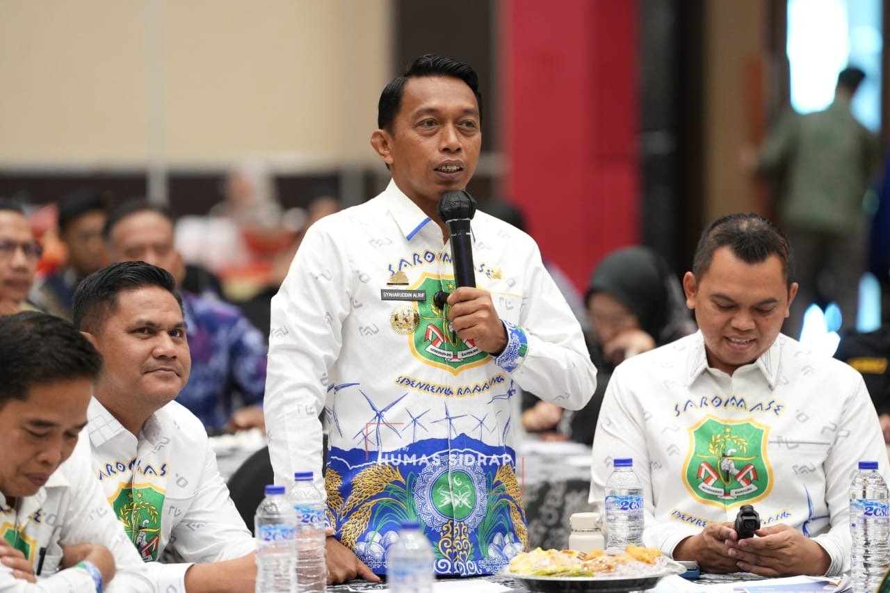 Pertumbuhan Ekonomi Tertinggi, Bupati Sidrap Paparkan Keberhasilan Cetak Sawah Rakyat