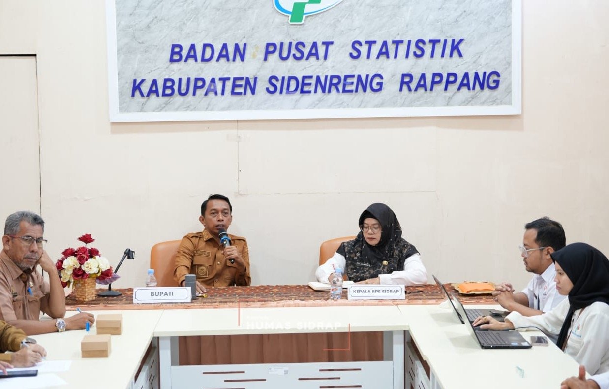 Bupati Sidrap Tekankan Pentingnya Akurasi Data Pertanian dalam Rapat Koordinasi bersama BPS