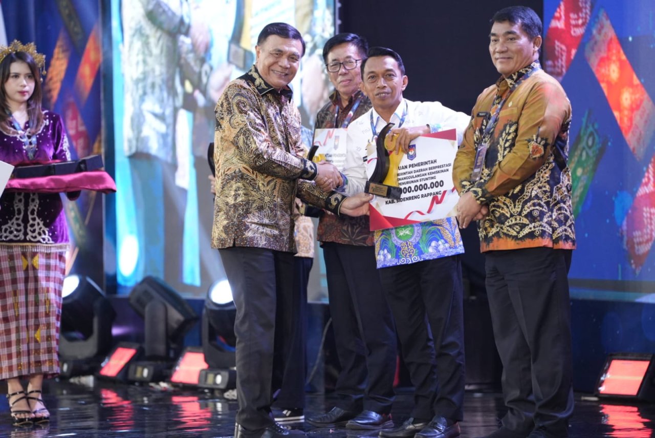 Terbaik I Penanggulangan Kemiskinan dan Stunting, Sidrap Raih Insentif Fiskal Rp3 Miliar