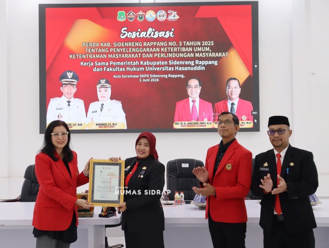 Pemkab Sidrap dan FH Unhas Sosialisasikan Perda Ketertiban Umum