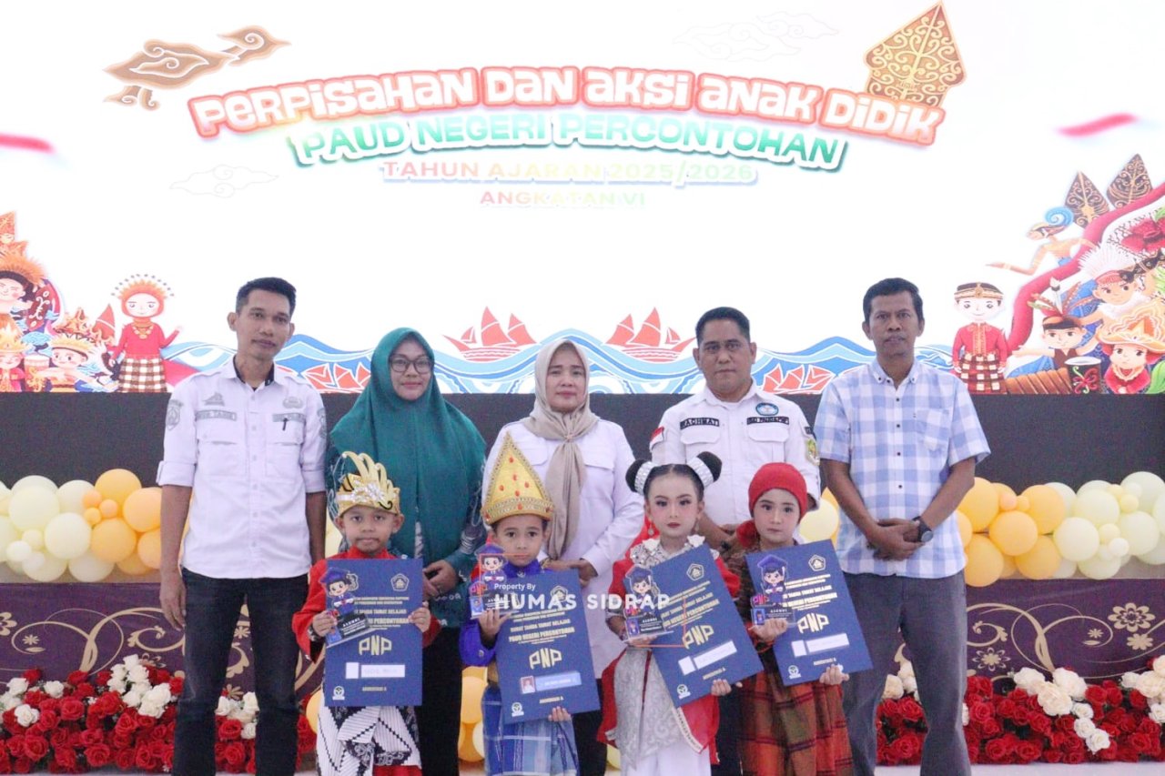 Pentas Kreativitas Warnai Pelepasan Angkatan VI PAUD Negeri Percontohan Sidrap