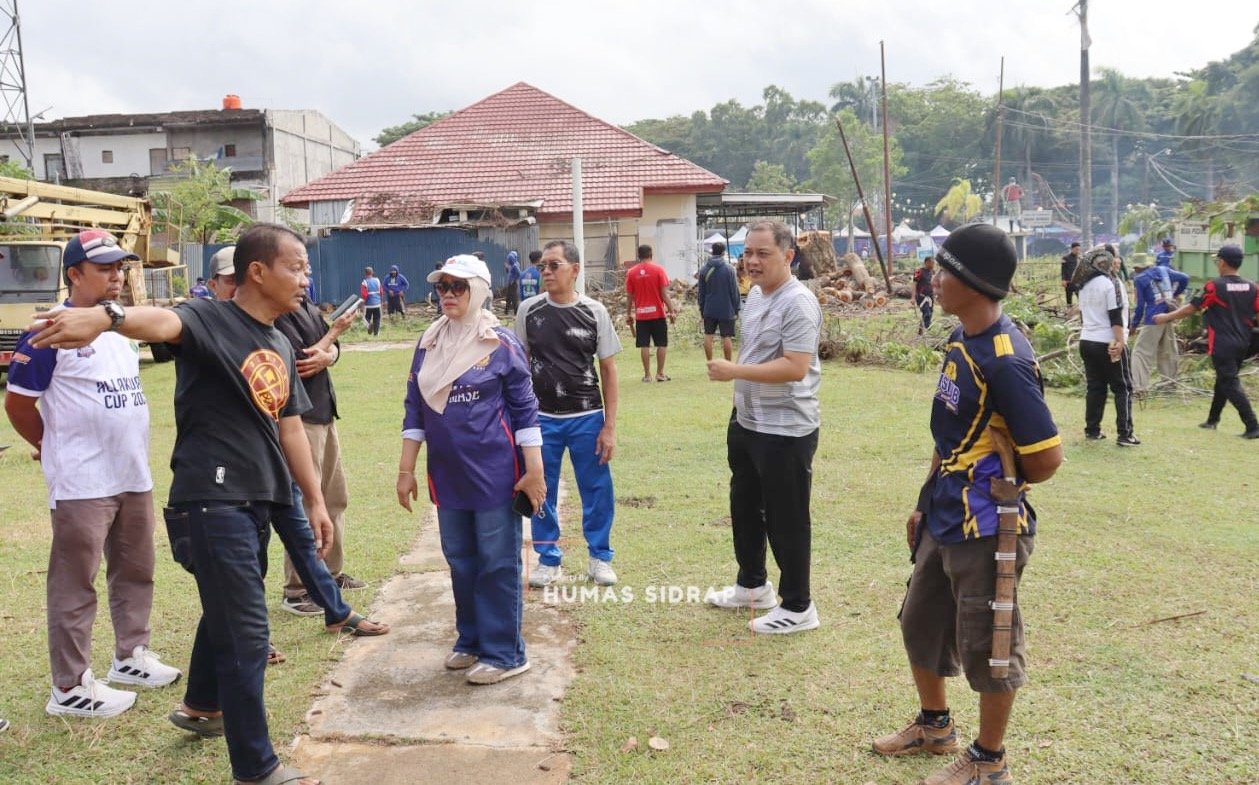 Jelang Porsenijar Tingkat Provinsi, Stadion Ganggawa Sidrap Terus Dibenahi