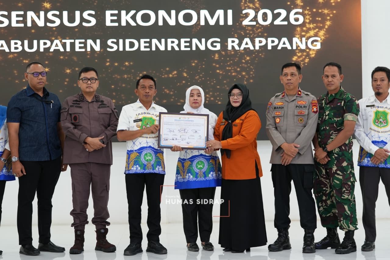 Bupati Syaharuddin Canangkan Sensus Ekonomi 2026, Tegaskan Data Berkualitas untuk Jaga Prestasi Sidrap