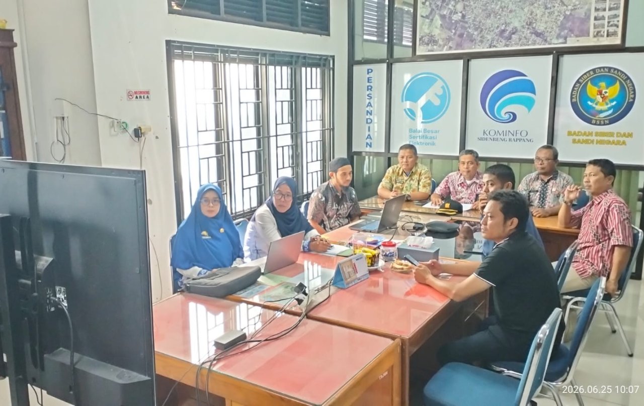 Perkuat Tata Kelola Digital, Pemkab Sidrap Hadiri Kick-off Evaluasi Kinerja Pemdi 2026