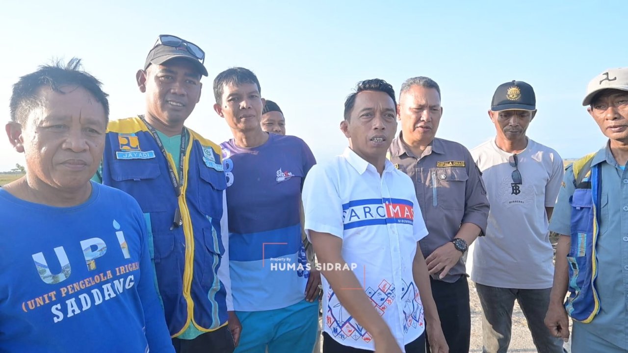 Pastikan Kesiapan Rehabilitasi Irigasi Saddang, Bupati Sidrap Turun ke Lokasi Pekerjaan