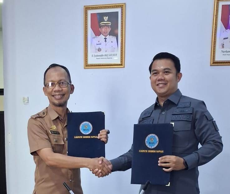 Dinas Kominfo dan BNNK Sidrap Satukan Langkah Perluas Edukasi P4GN
