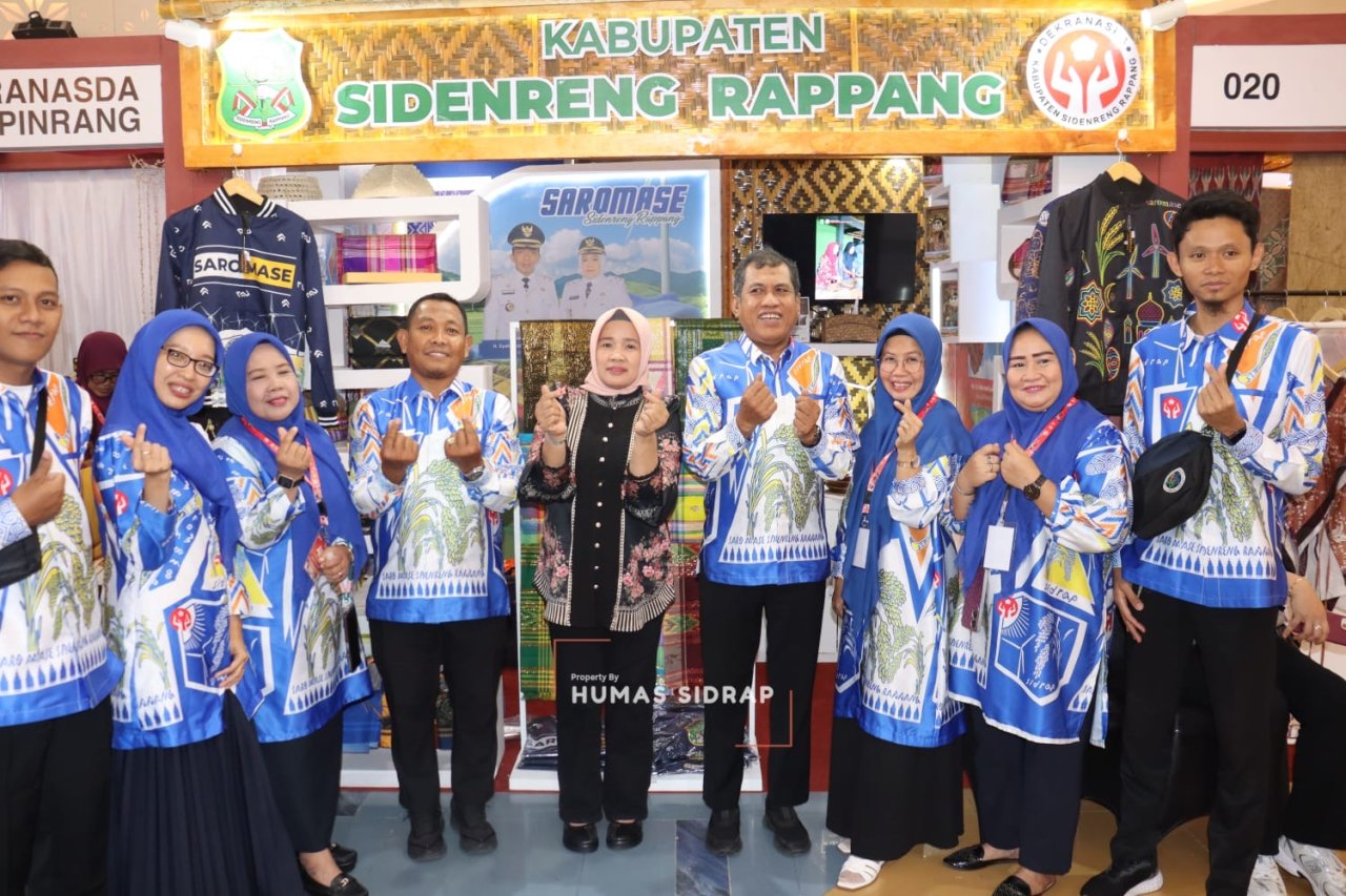 Tampilkan Produk Lokal Berkelas, Stan Sidrap Curi Perhatian di Pameran HUT Dekranas