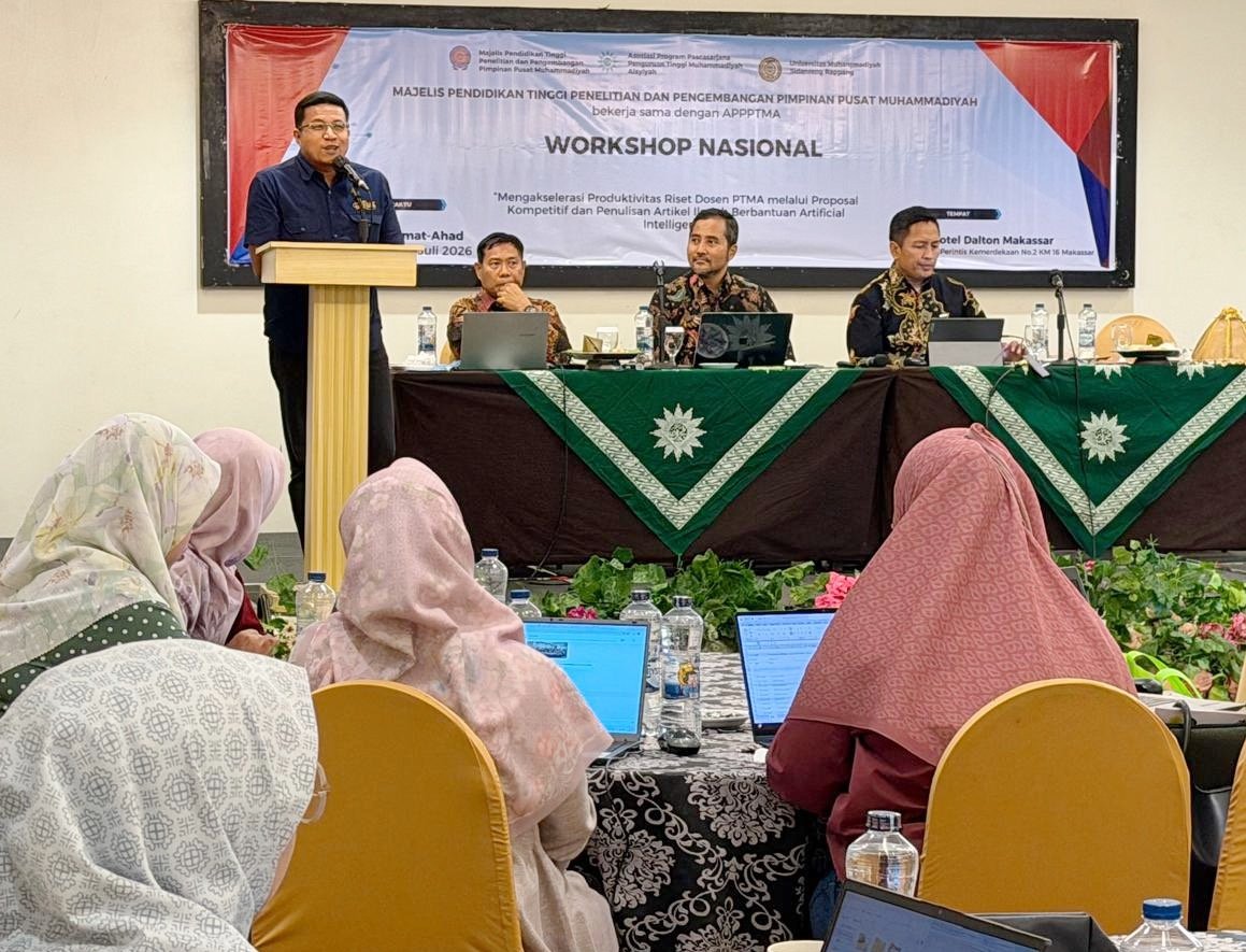 UMS Rappang Gelar Workshop Nasional, Pemkab Sidrap Dorong Peningkatan Daya Saing Daerah