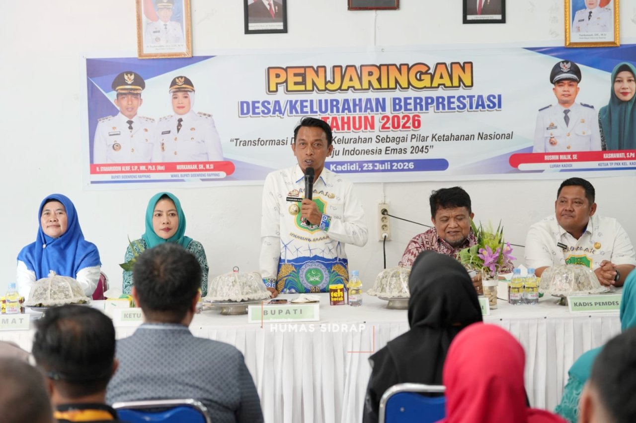 Verifikasi Lomba Kelurahan Digelar, Bupati Sidrap Ungkap Rahasia Kemajuan Kadidi