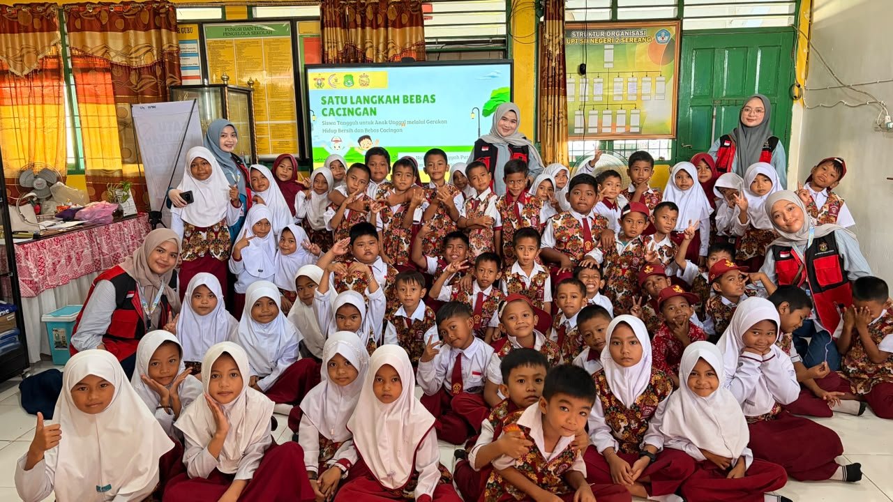 Belajar Sambil Bermain, Murid SDN 2 Sereang Kini Lebih Paham Bahaya Cacingan
